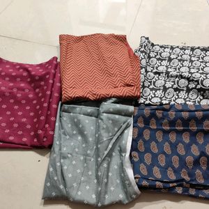 5 Pcs Cotton 1 Mtr