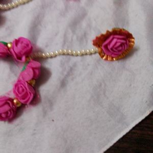 Flower 🌺 Jewellery Free Size Attach With Ring