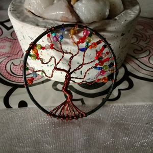 Colorful Tree Of Life Copper Wire Art