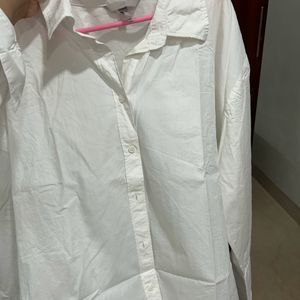 H&M White Oversized Shirt