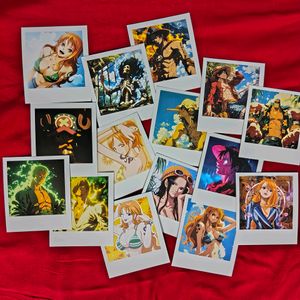 One Piece Anime Polaroid, Luffy Zoro Photo Cards