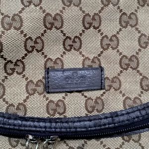 Authentic Gucci Monogram Diaper Bag