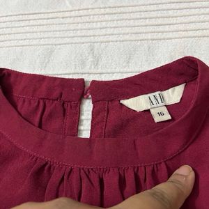 AND maroon Top (set Of 2)