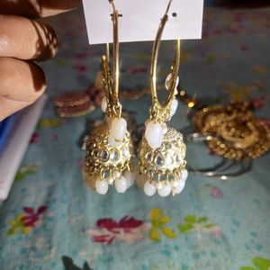 Golden  Yellow Jhumka Earrings