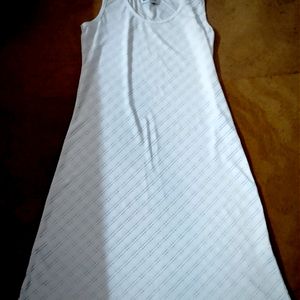 White Self Work Tennis Dress