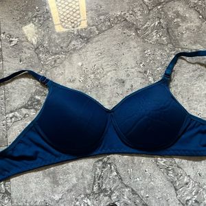 Blue Padded Bra