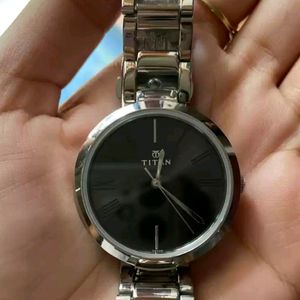 Titan Women Black Dial Watch