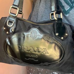 Prada Leather Nylon Bag