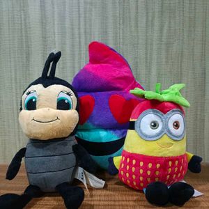 Combo Of 3 Imported Plushies Toys