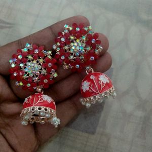 New Earings Red Colour