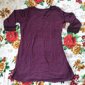 Lavander Cotton Kurtha | Size XL