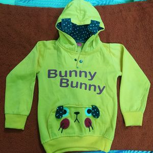 Lovely Yellow Hoodie Winter Wear