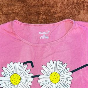 Pink Cropped T-shirt