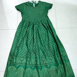 Max Brand Green Anarkali Kurti