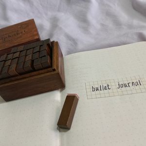 Vintage Wooden Alphabet Stamp