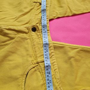 Women Stylish Mustard Relaxed Pant