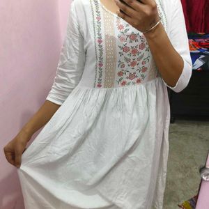 White Anarkali Kurta !!!