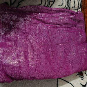 Beautiful Purple Saree With Fully Embrodid Work