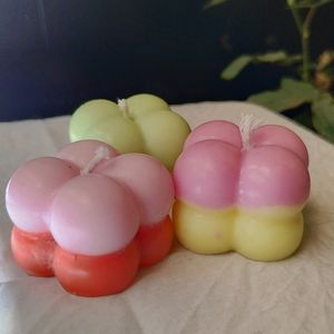 Handmade Natural Soy Wax Bubble Candles