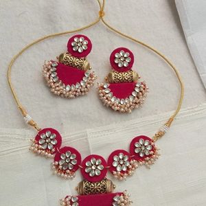 @150/-rs Rani Pink Choker Necklace