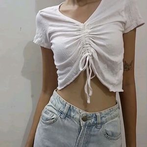 Cute Butterfly Top With Tie Strings