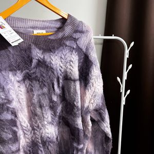 Purple Oversized Sweater