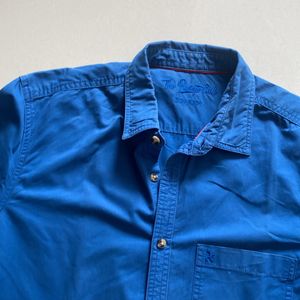 Men Ink Blue Shirt