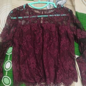 Party Wear Net Top