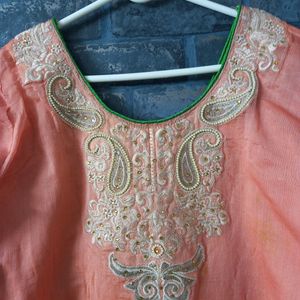 Neck Embroidery Kurta