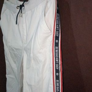 White Colour Jogger For Women