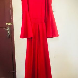 Red Shimmer Gown