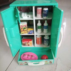 Two Doors Premium Quality Toy Refrigerator For Kid