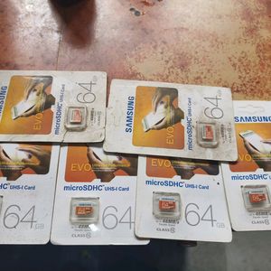 6Pcs 64Gb Samsung Memory Card