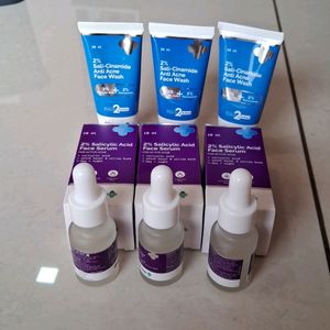 Serum And Face Wash By Derma Co