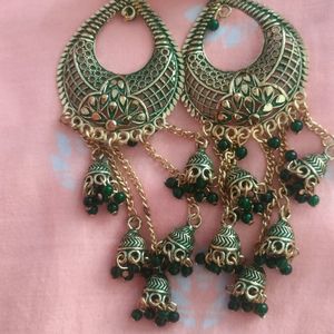 Navratri Offer Earrings With Tikka