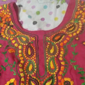 Thread Work Kurti