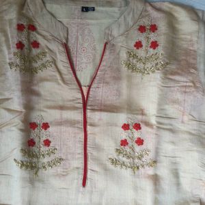 Golden Work Kurti