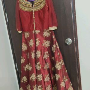 Designer Gown With Dupatta