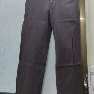 Brown Straight Fit Pant