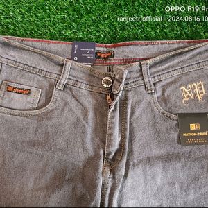 Men's Grey Denim Jeans