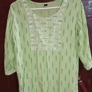 Green Short Kurti