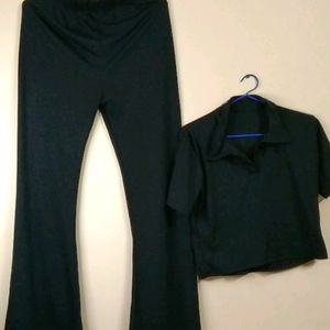 Black Co Ord Set (Streachable)