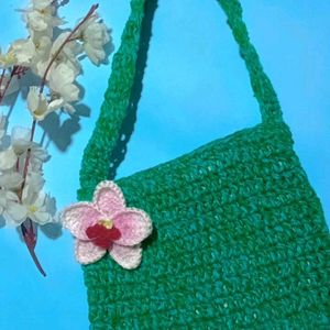 Crochet Ocean 🌊 Green 💚 Bag