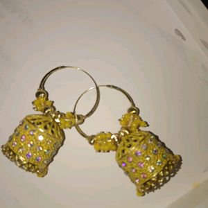 Ethnic Wear Yellow Earing✨️