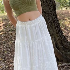 Vintagecore White Skirt For Sale