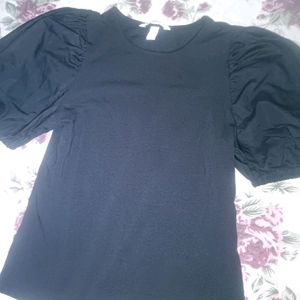 H&M Puff-Sleeved Top