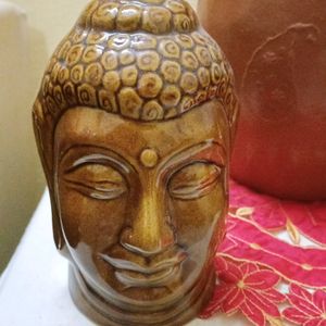 Showpiece Cum  Piggy Bank Of Ceramic Buddha