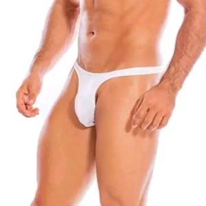 Men White Thong Free Size 30cm To 36cm