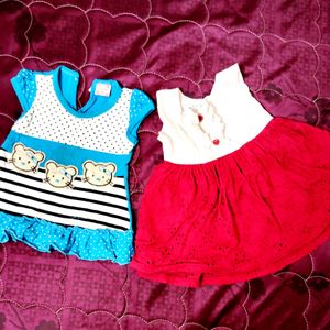 ✨Combo - Cute Frocks For Babies💙❤️