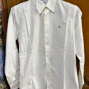 BROOKS BROTHERS WHITE COTTON SHIRT